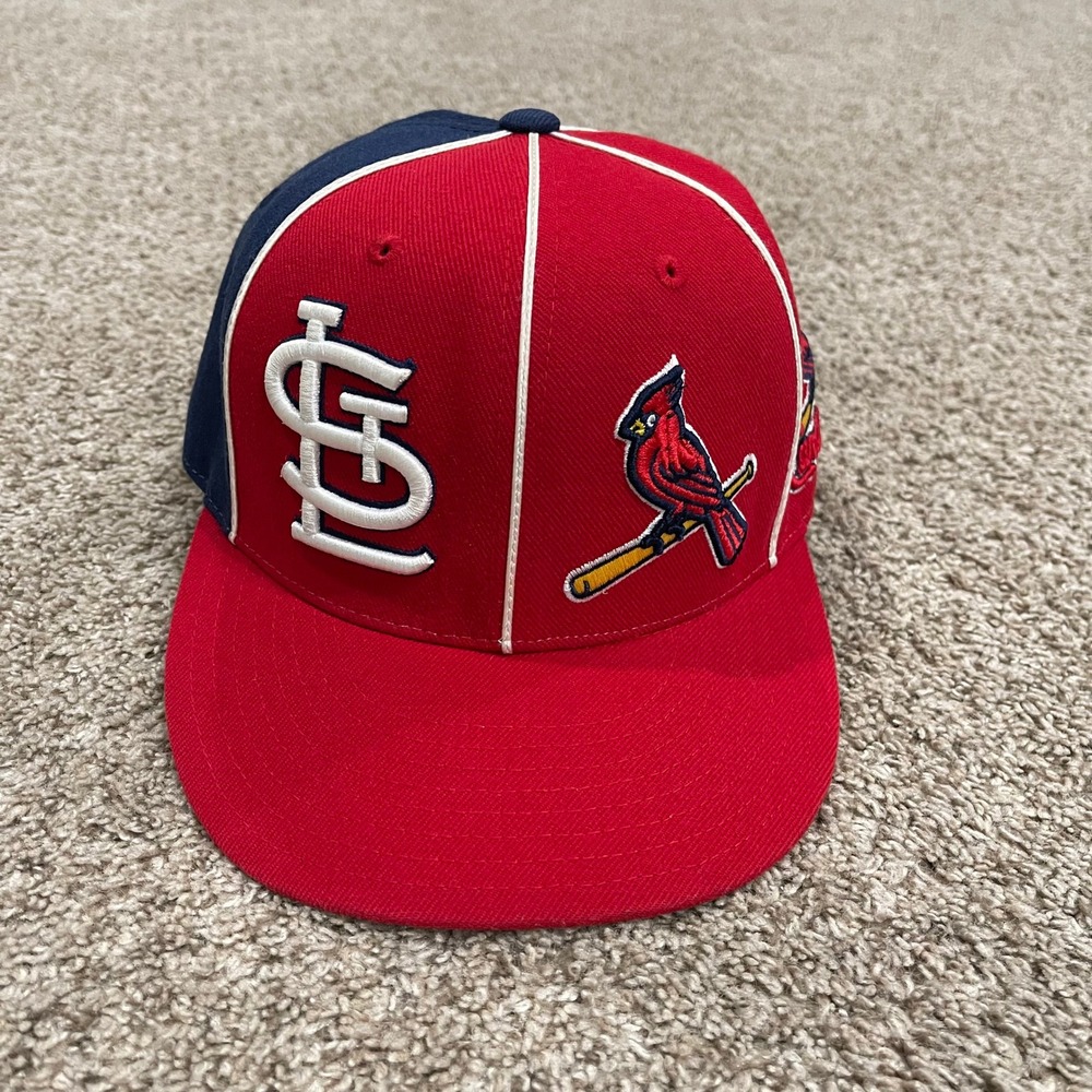 St Louis Cardinals Hat Mens 7 1/2 Fitted Red Blue American Needle x Cooperstown